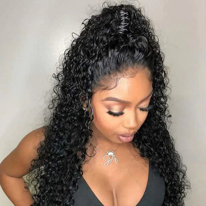 360 Lace Frontal Wigs Water Wave Human Hair Wigs Transparent Lace Wigs