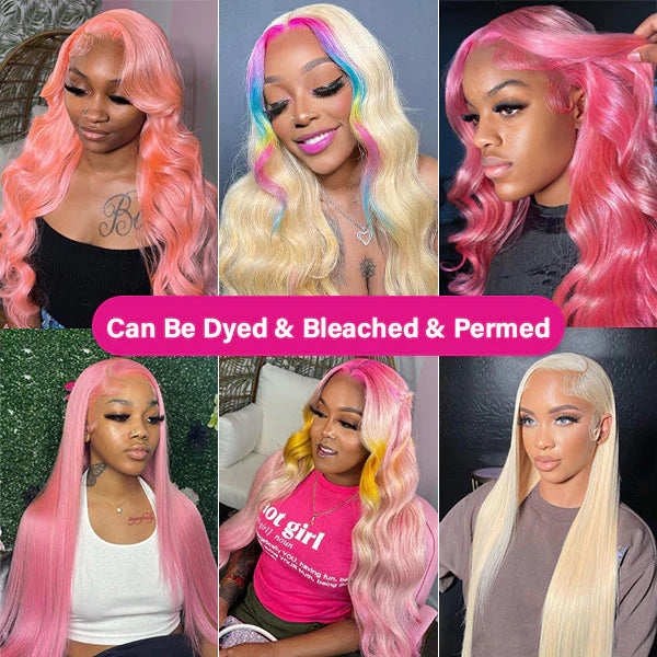 #613 Blonde Body Wave Human Hair Lace Front Wigs Transparent Lace Wigs