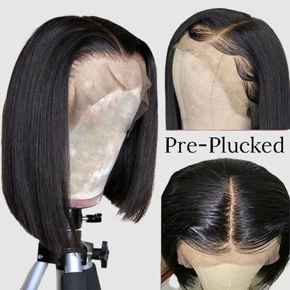 Bob Lace Front Wigs Straight Human Hair Wigs Brazilian Remy Wigs