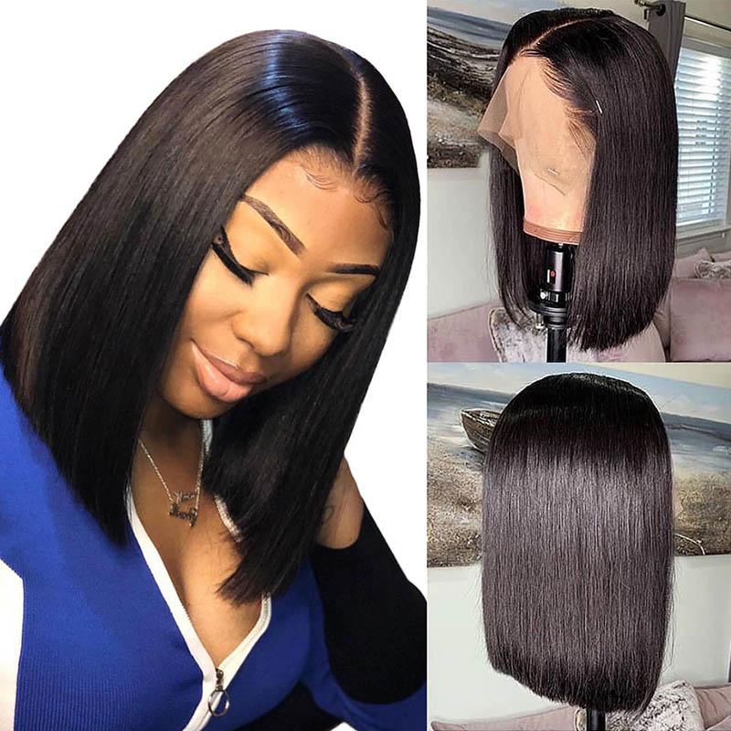 Bob Lace Front Wigs Straight Human Hair Wigs Brazilian Remy Wigs