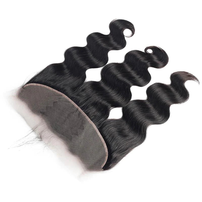 Body Wave 3 Bundles With Frontal Closure Brazilian Human Hair Weave