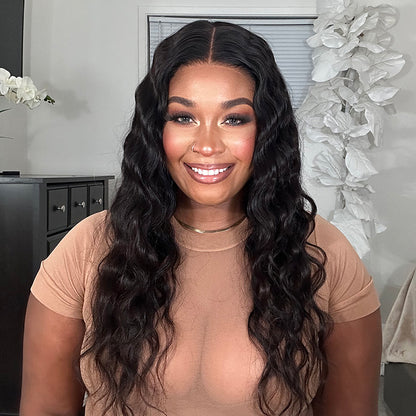 Body Wave Lace Front Human Hair Wigs Pre Plucked Remy Brazilian Hair