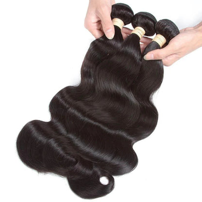 Brazilian Hair Weave Bundles With Closure Vigin Human Hair Body Wave