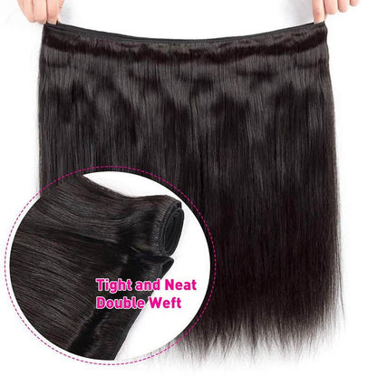 Brazilian Straight Human Hair Weave 100% Human Hair Bundles Remy Hair