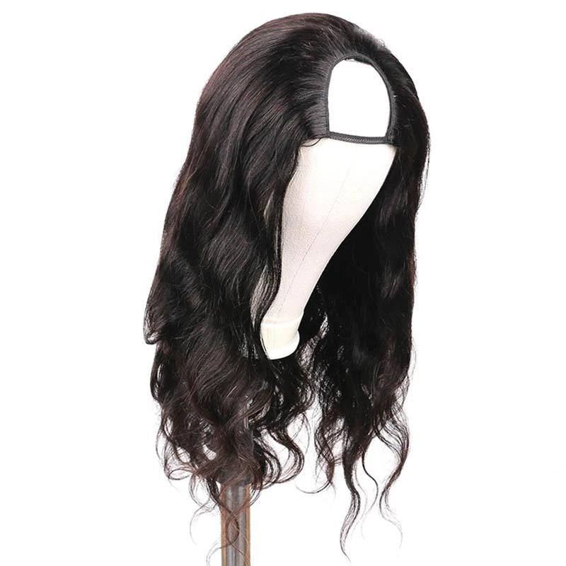 U Part Wigs Human Hair Body Wave 2X4 Quick Easy Affordable Wigs