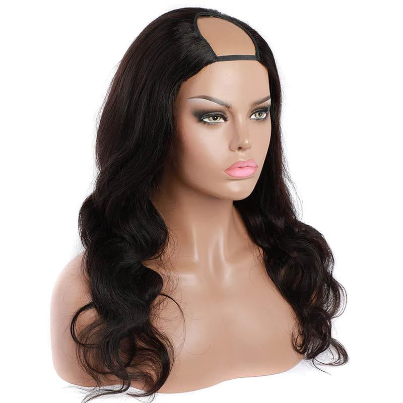 U Part Wigs Human Hair Body Wave 2X4 Quick Easy Affordable Wigs