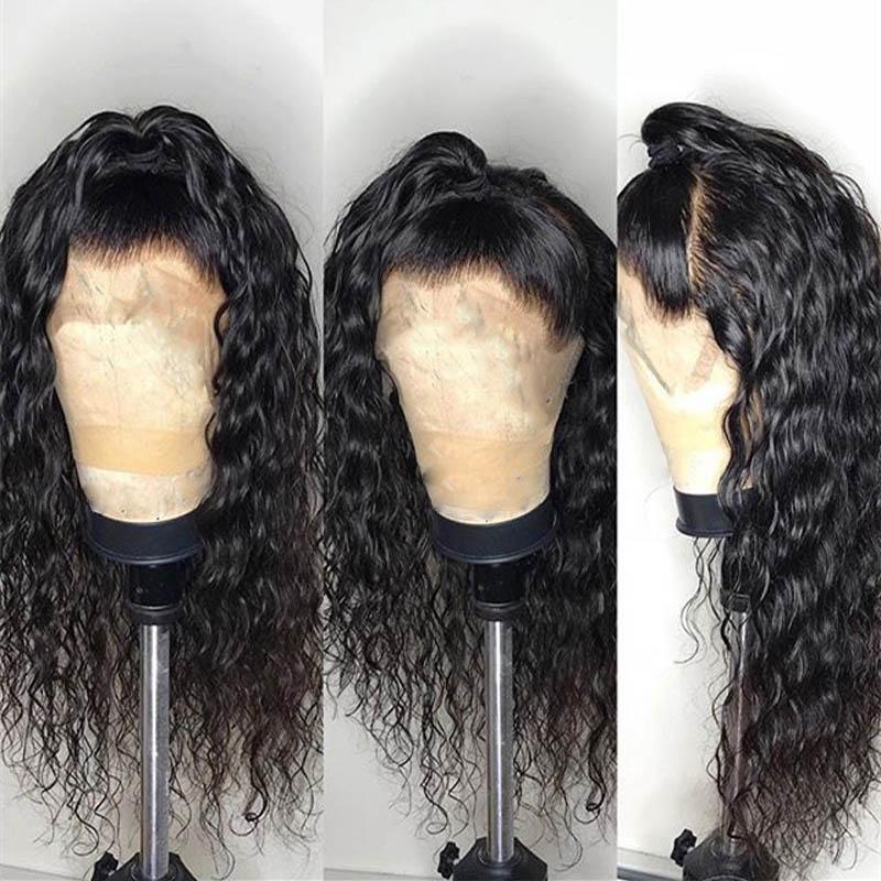 Water Wave Lace Front Human Hair Wigs Brazilian Remy Lace Frontal Wig