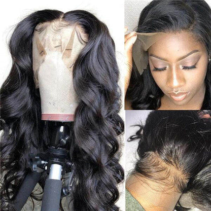 360 Lace Frontal Wigs Body Wave Pre Plucked Breathable Human Hair Wigs