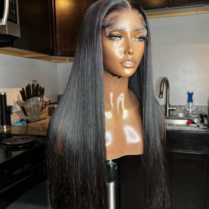 Glueless Undetectable HD Lace Closure Wigs Virgin Straight Human Hair Wigs